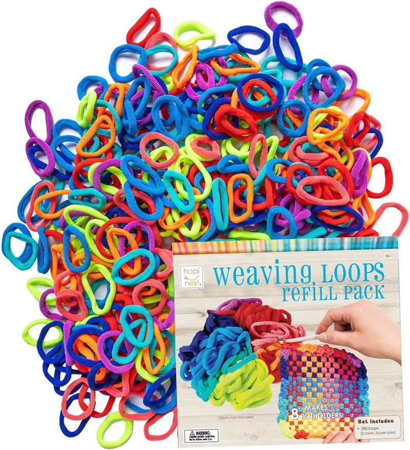 Hapinest Potholder Weaving Loom Refill Loops, Pack of 288 Loom Loops - Image 3